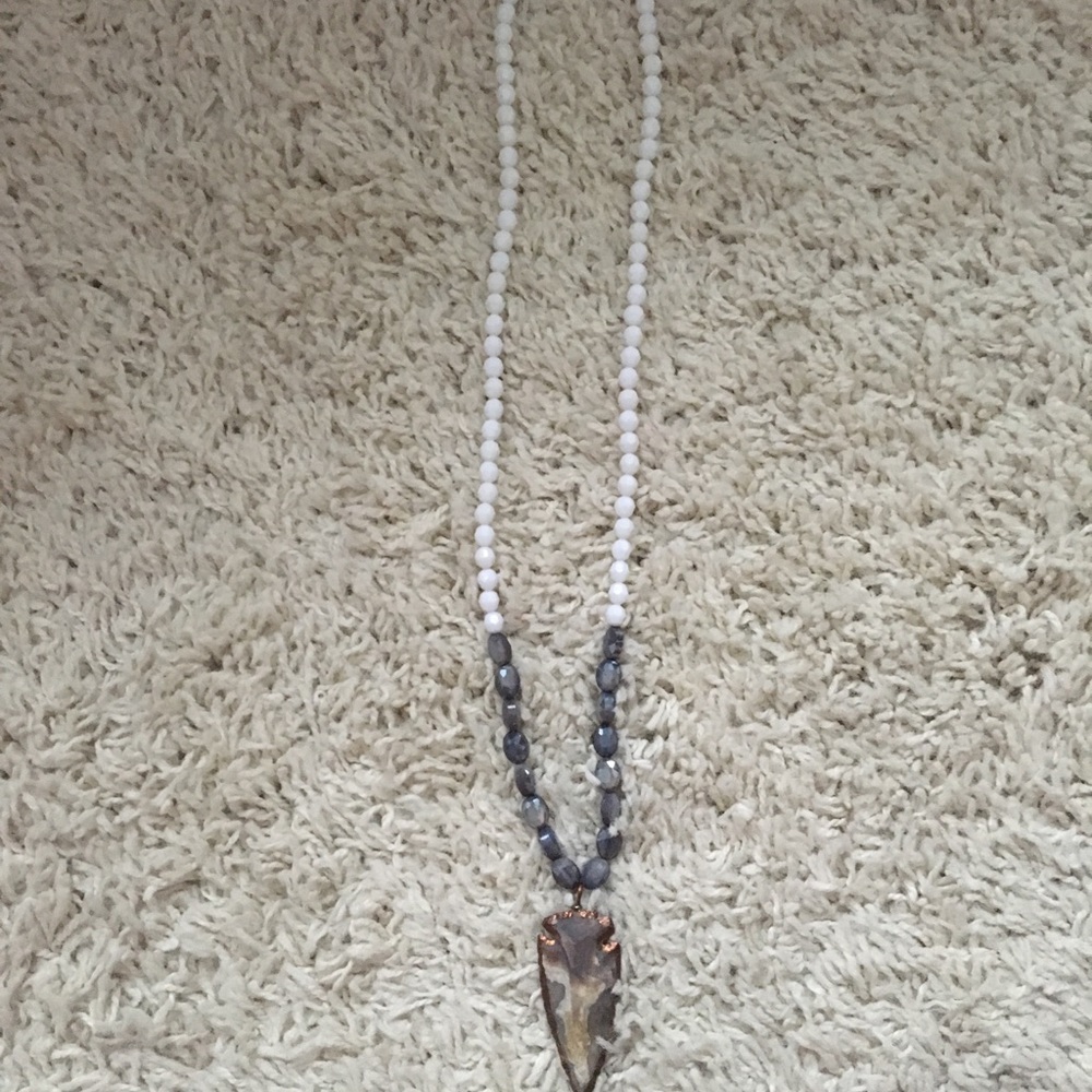 Beaded Arrow head necklace